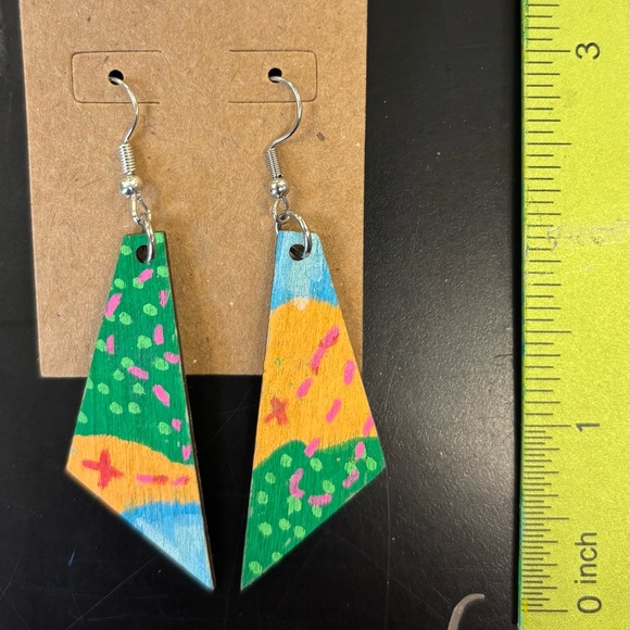 Handmade Jewelry - Colorful Geometric Earrings